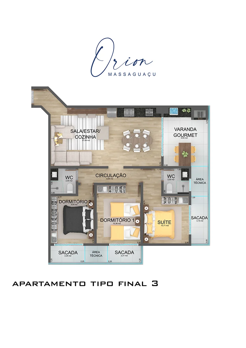 Planta Tipo Final 3 Orion